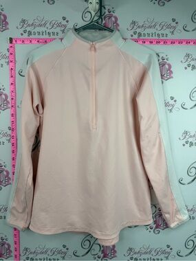 Under Armour sweater Light Pink and White Half-Zip Performance Pullover